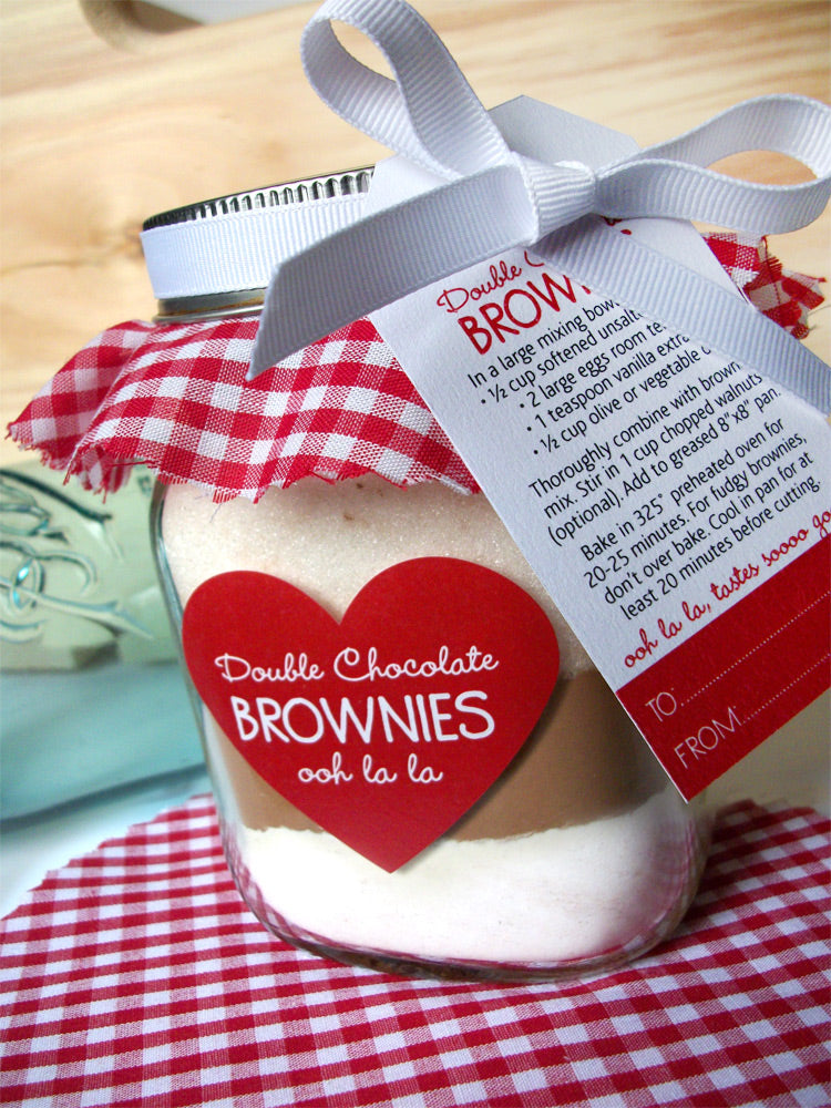 brownie mason jar mix gift | CanningCrafts.com