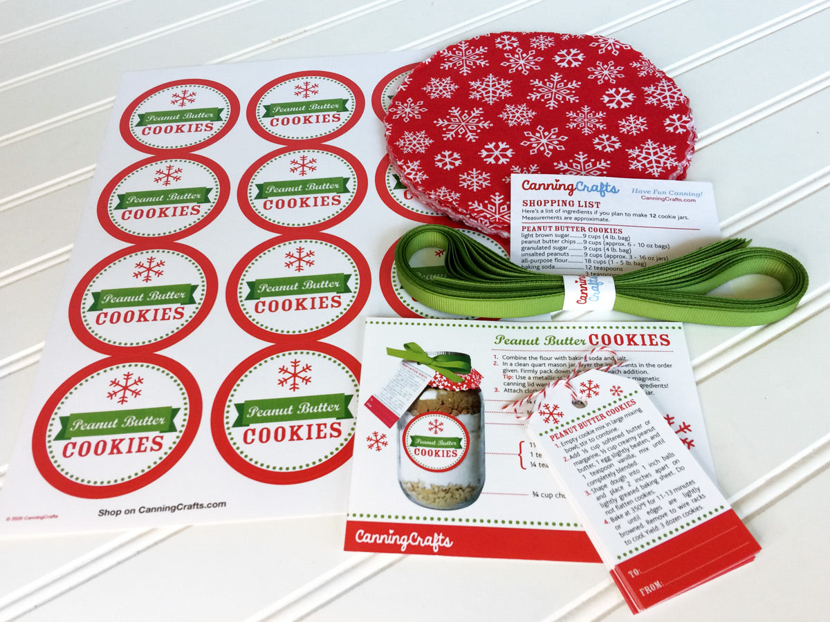 DIY Christmas Cookie Mason Jar Decoration Kit | CanningCrafts.com