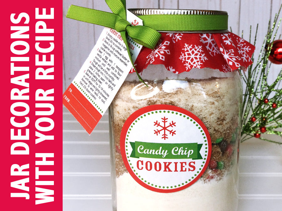 Custom Christmas Cookie Mason Jar Gift | CanningCrafts.com