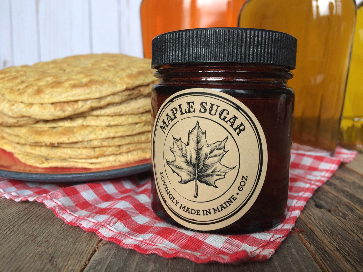 Custom Kraft Apothecary Maple Sugar Labels | CanningCrafts.com