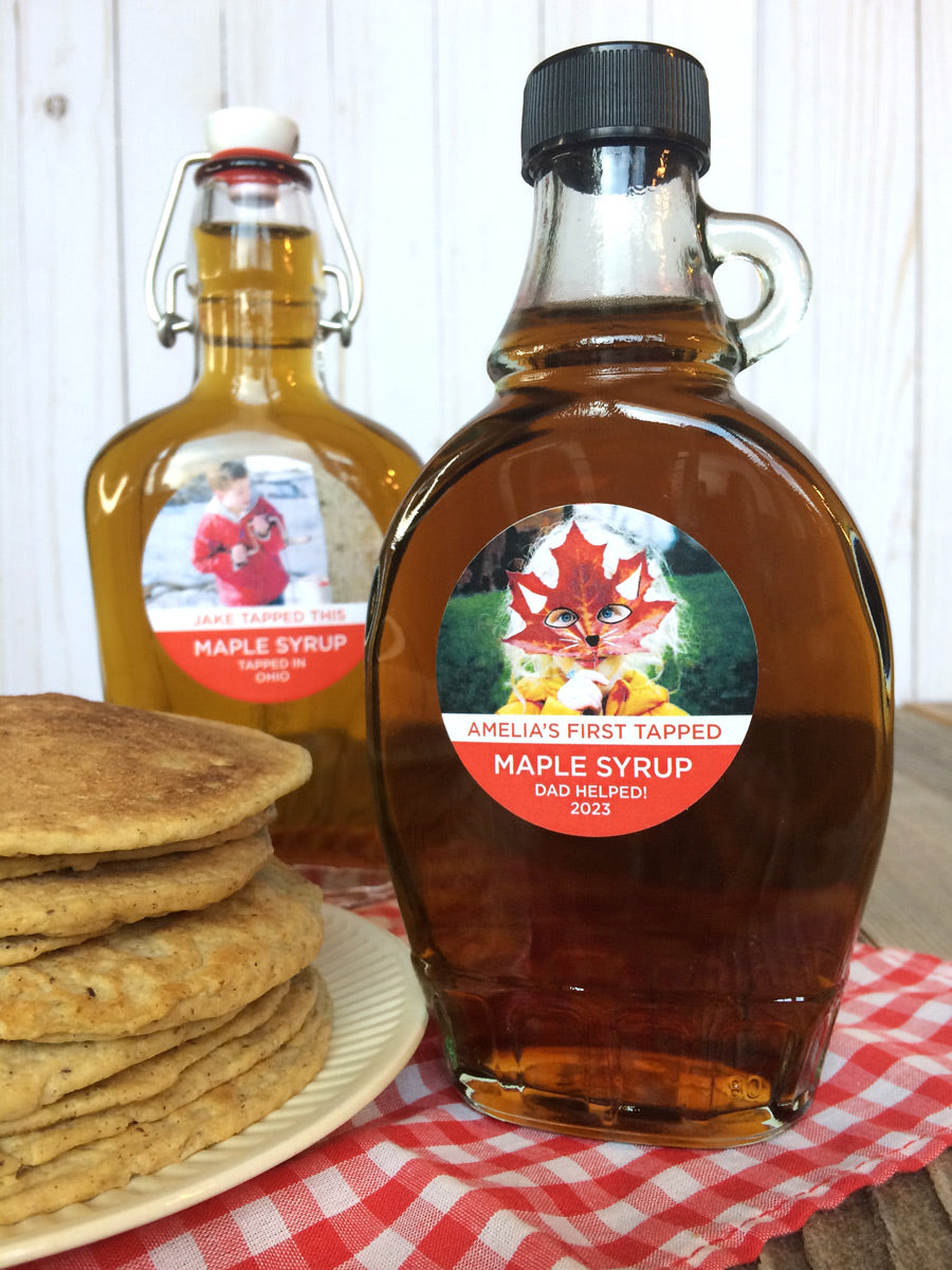 Custom Provide Your Own Photo Maple Syrup Labels | CanningCrafts.com