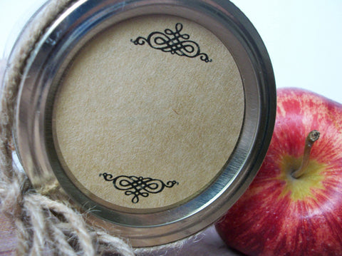 blank vintage kraft canning labels | CanningCrafts.com
