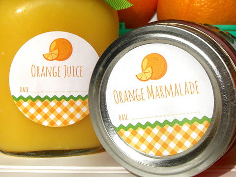 Orange Marmalade Canning Labels | CanningCrafts.com