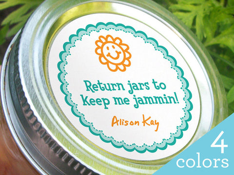Custom Return Jars to Keep Me Jammin Canning Labels | CanningCrafts.com