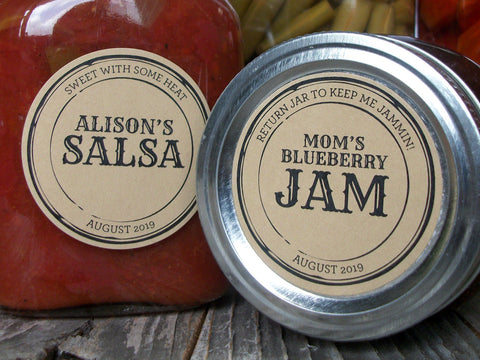Custom Kraft Apothecary Canning Labels | CanningCrafts.com