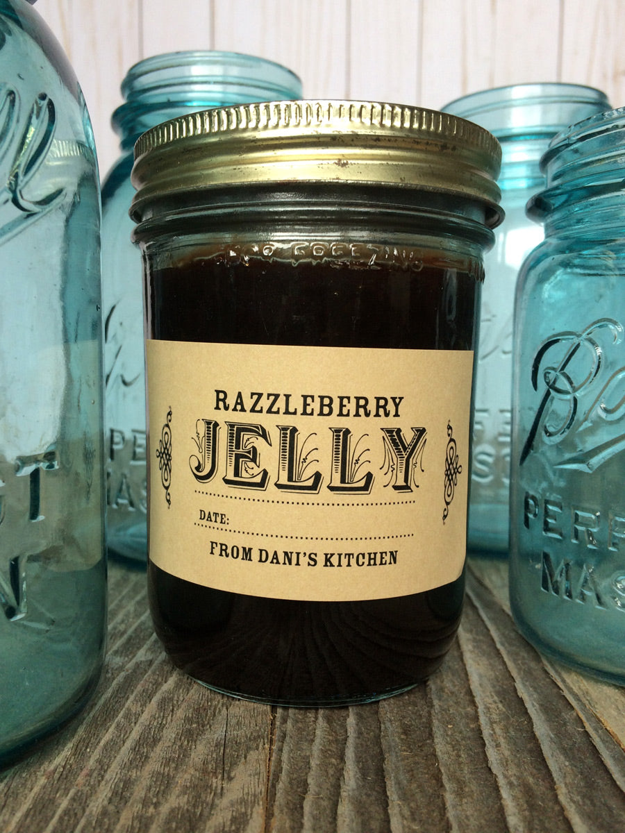 Custom Kraft Rectangle Jelly Jar Labels | CanningCrafts.com