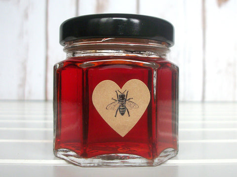 kraft honey bee heart labels | CanningCrafts.com
