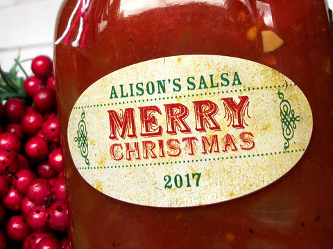 Custom Christmas Canning Labels | CanningCrafts.com