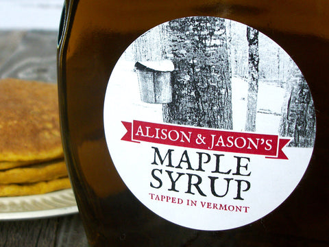 Tree Tapping custom Maple Syrup labels | CanningCrafts.com