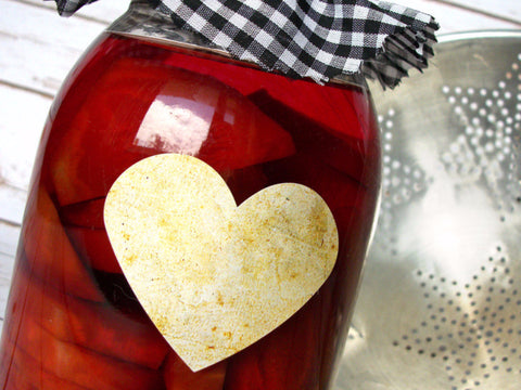 Vintage Heart Labels | CanningCrafts.com