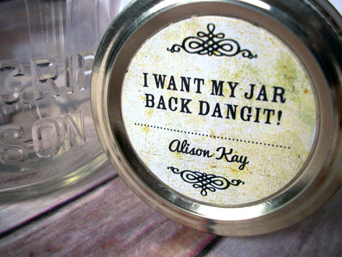 Custom Vintage Return My Jar Dangit Canning Labels | CanningCrafts.com