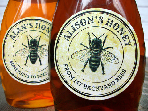 Custom Vintage Seal Honey Labels | CanningCrafts.com