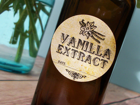 Vintage Vanilla Extract Labels | CanningCrafts.com