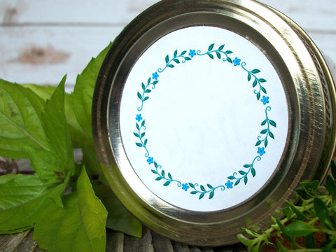 Wreath Herb & Spice Canning Labels | CanningCrafts.com