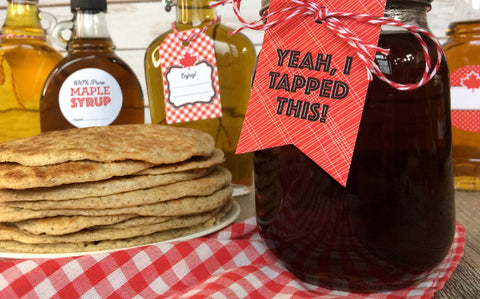 Free Printable Maple Syrup Labels & Tags + Recipes