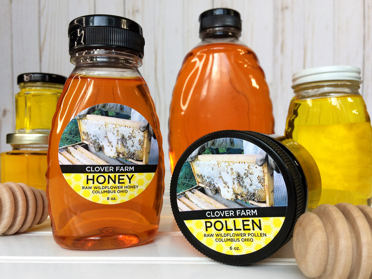 Custom Provide Your Own Photo Honey and Bee Pollen Labels | CanningCrafts.com