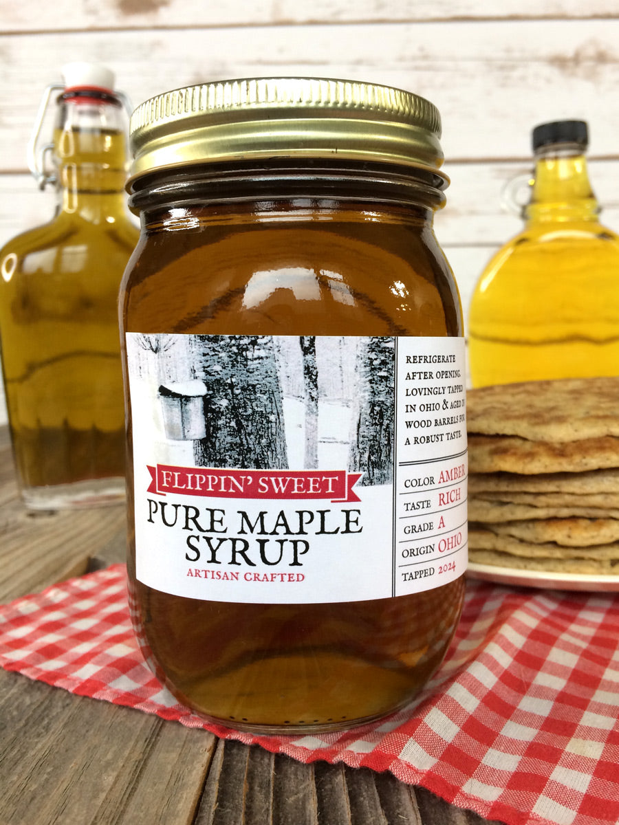 Custom Tree Tapping Rectangle Maple Syrup Canning Jar Labels | CanningCrafts.com