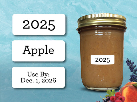 Small Rectangle Date, Flavor, and Scent Labels for jam and jelly canning jars | CanningCrafts.com