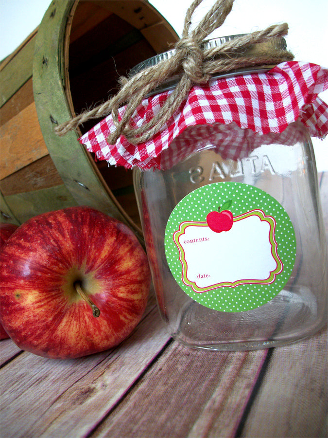 Apple Mason Jar Labels | CanningCrafts.com