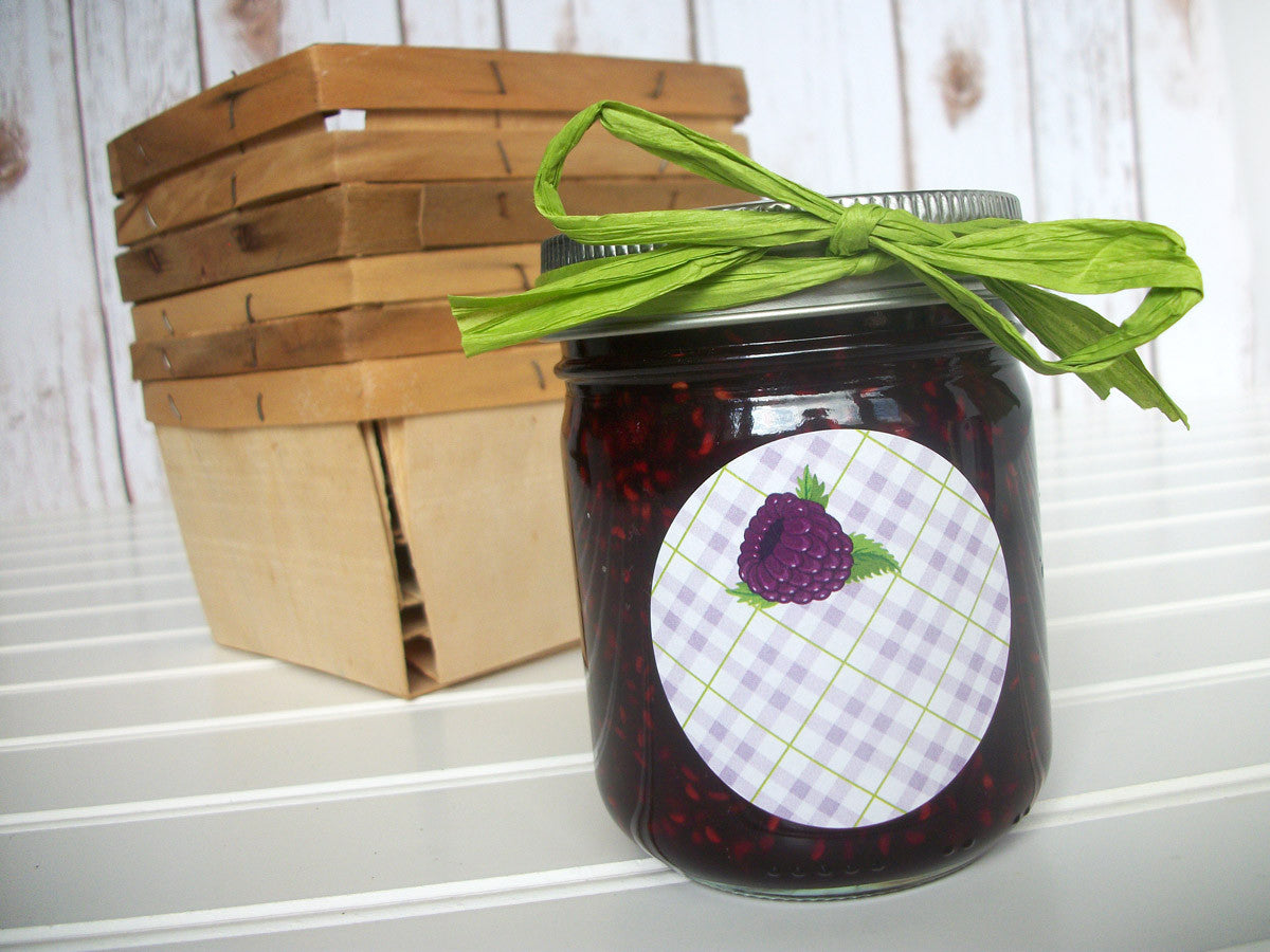 Black Raspberry Canning Jar Labels | CanningCrafts.com