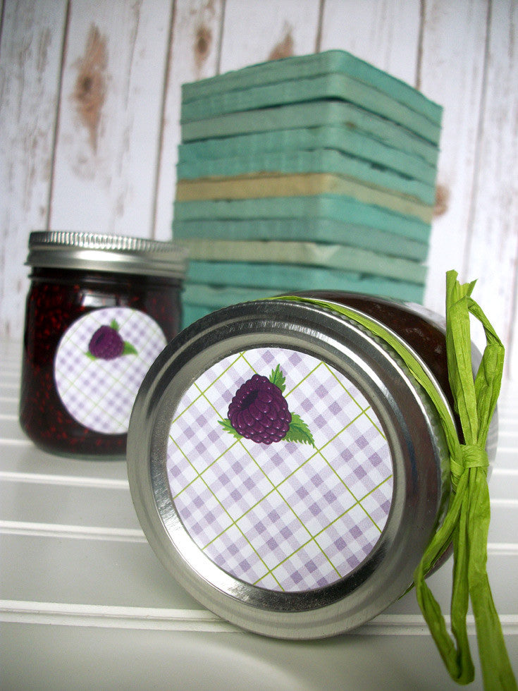 Black Raspberry Jam & Jelly Canning Jar Labels | CanningCrafts.com