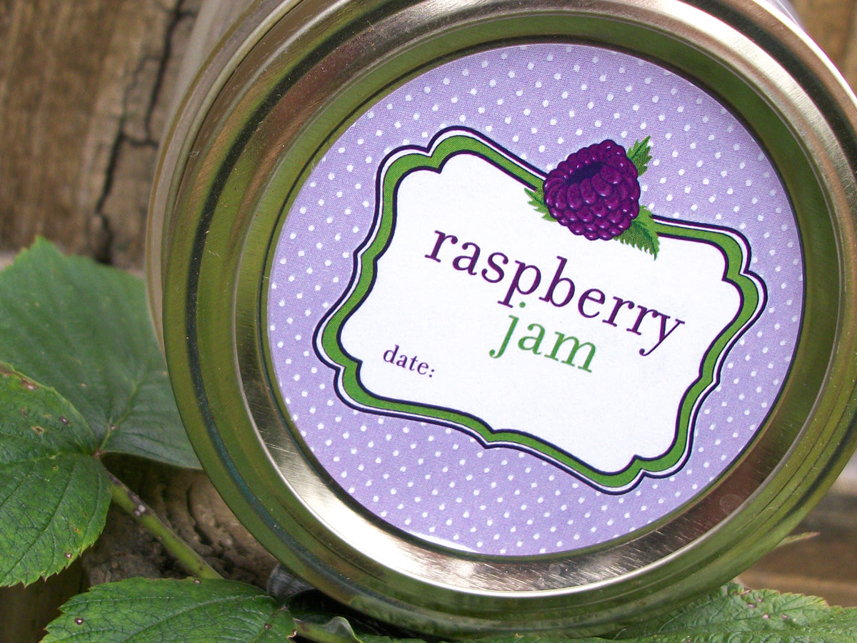 Black Raspberry Jam Canning Labels | CanningCrafts.com
