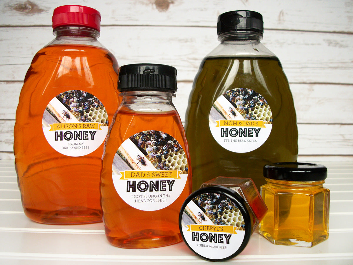 Busy Bees Custom Honey Bottle Labels | CanningCrafts.com