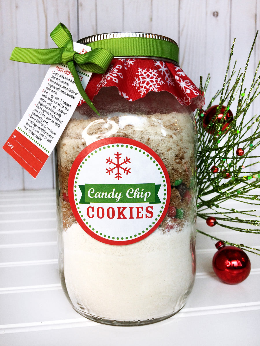 DIY Christmas Cookie Mason Jar Decoration Kit | CanningCrafts.com