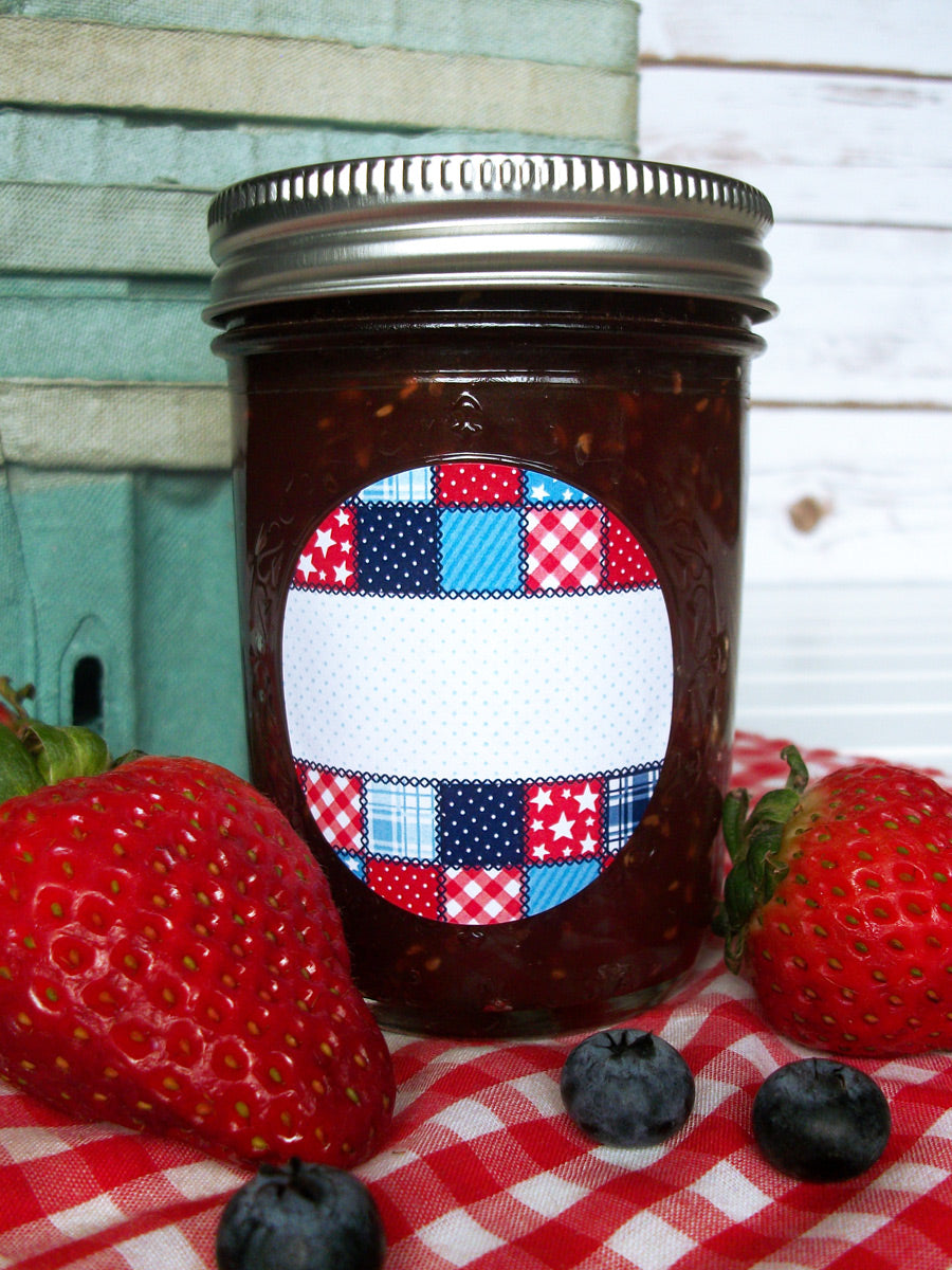 Country Quilt Canning Labels | CanningCrafts.com