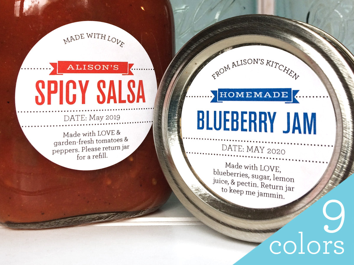 Custom Foodie's Delight Canning Labels | CanningCrafts.com