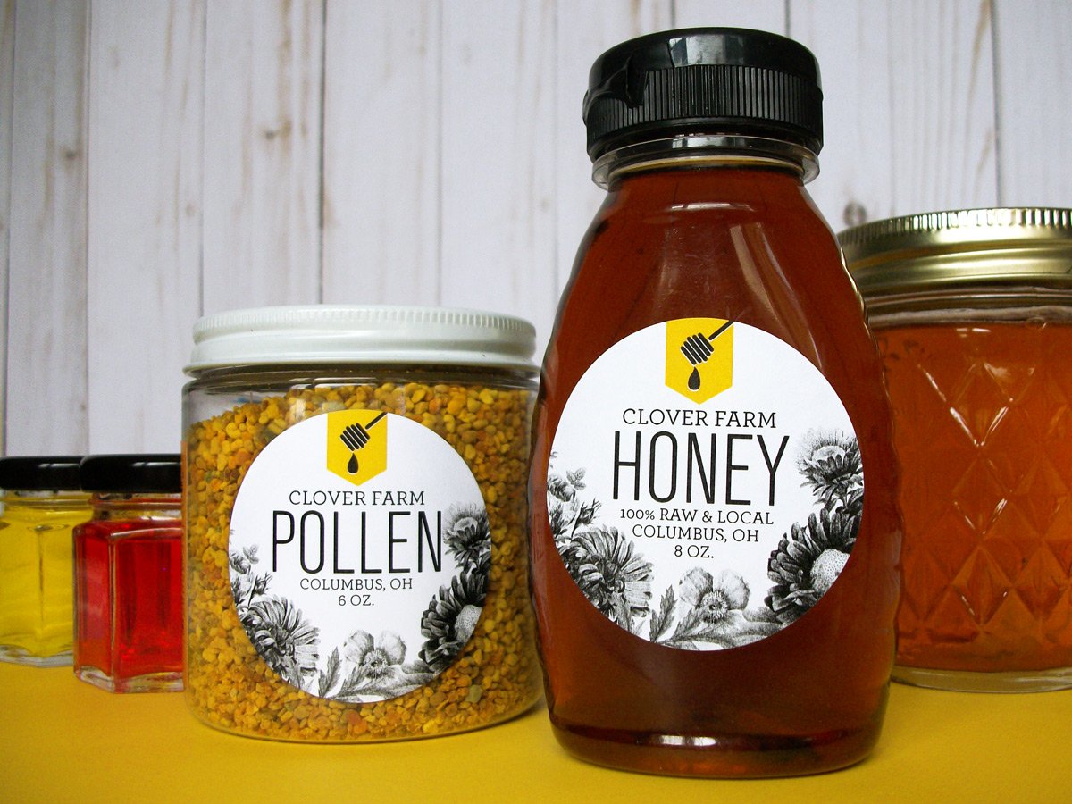 Custom Honey Dipper Honey Labels | CanningCrafts.com