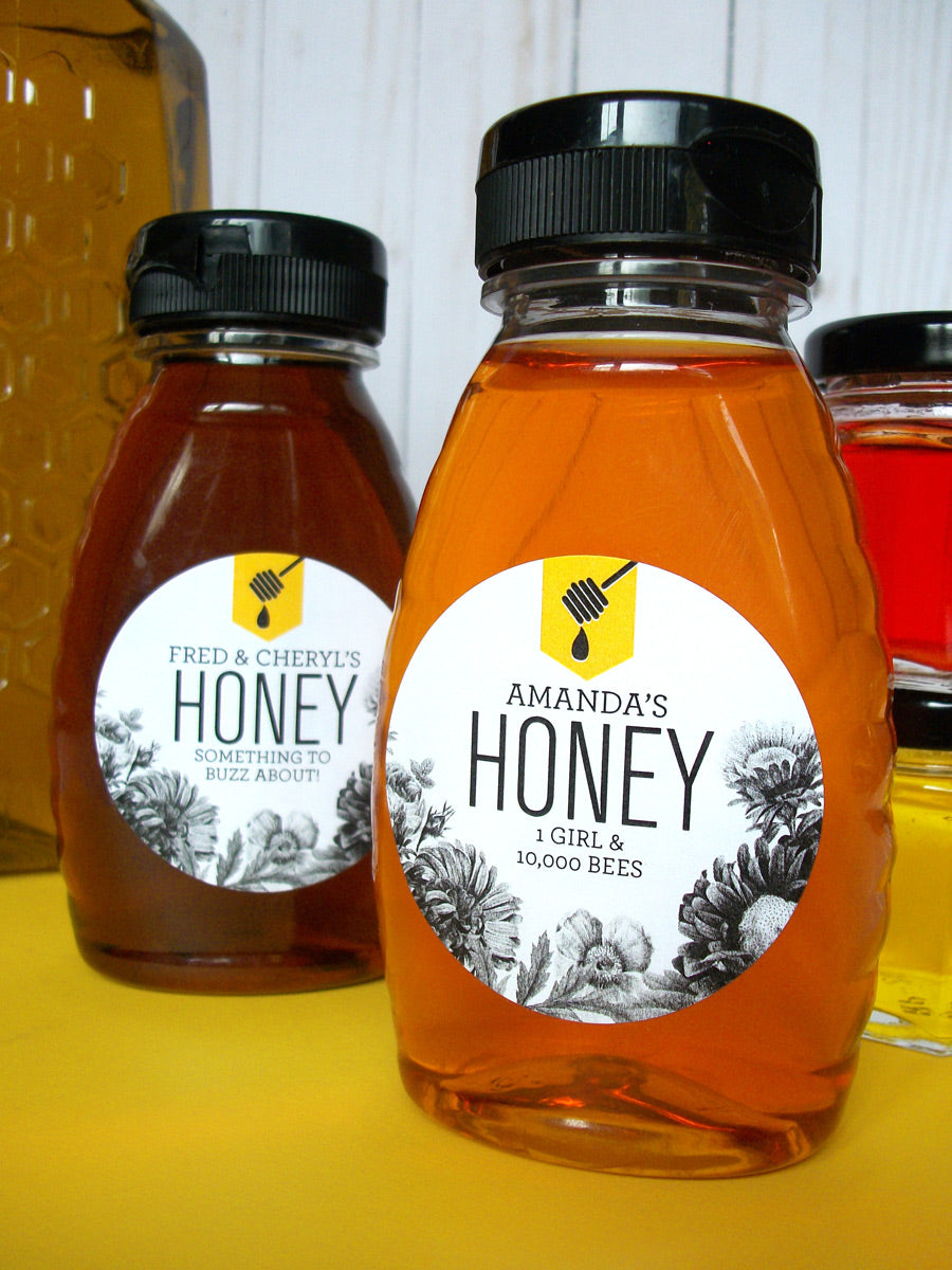 Custom Honey Dipper Honey Labels | CanningCrafts.com