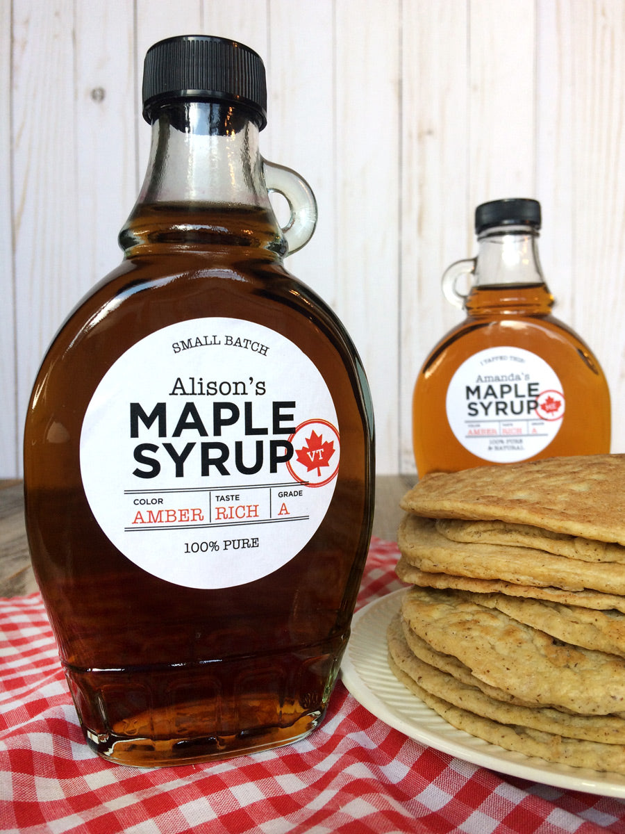 Custom Just the Facts Maple Syrup Labels | CanningCrafts.com
