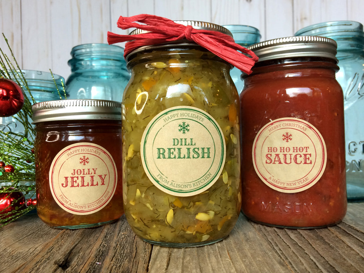 Custom Pickle Canning Label Food Gift Personalized Jar From The