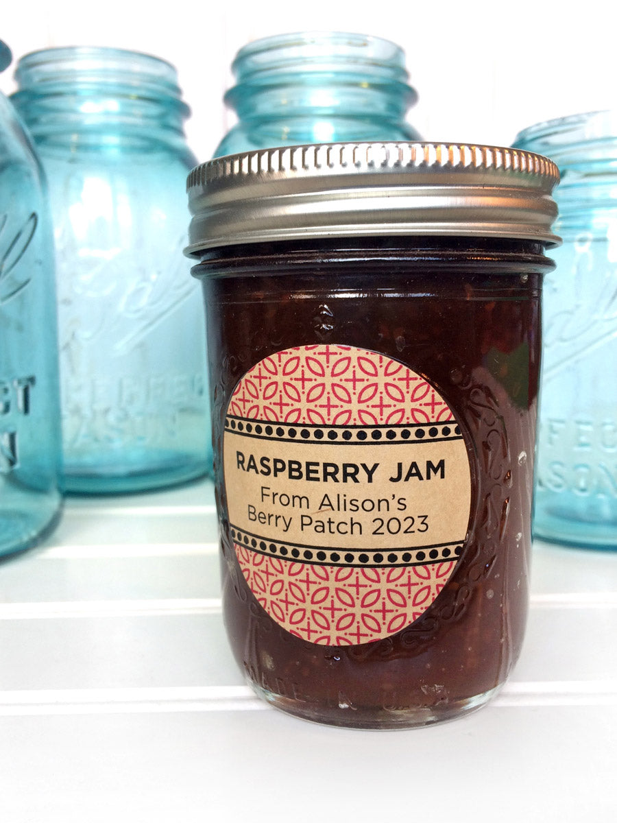 Custom Kraft Market Blend Canning Labels  for Jam & Jelly Jars | CanningCrafts.com