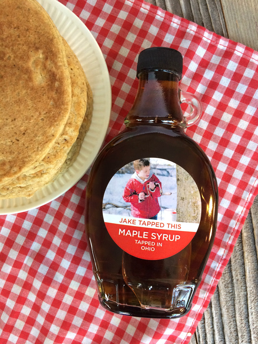Custom Provide Your Own Photo Maple Syrup Bottle Labels | CanningCrafts.com