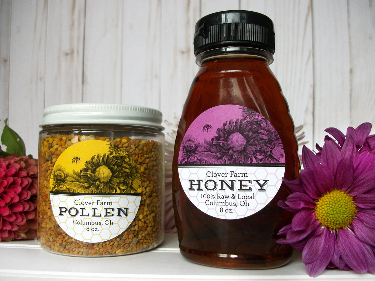 Custom Vibrant Floral Honey Labels | CanningCrafts.com