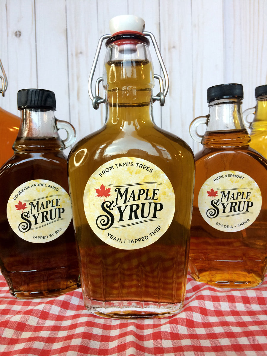 Syrup Labels Custom Vintage Legacy Maple Syrup Labels for home-based maple sugarers ...