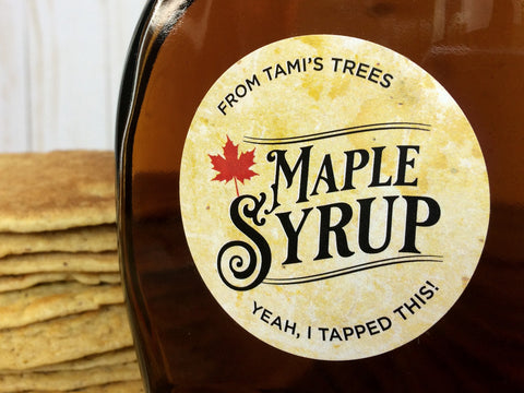 Custom Vintage Legacy Maple Syrup Labels | CanningCrafts.com