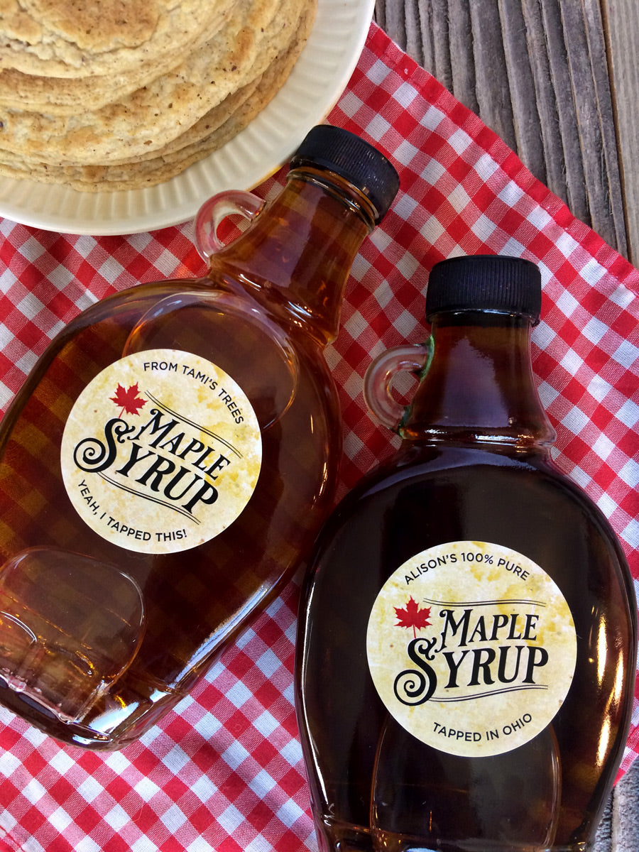 Syrup Labels Custom Vintage Legacy Maple Syrup Labels for home-based maple sugarers ...