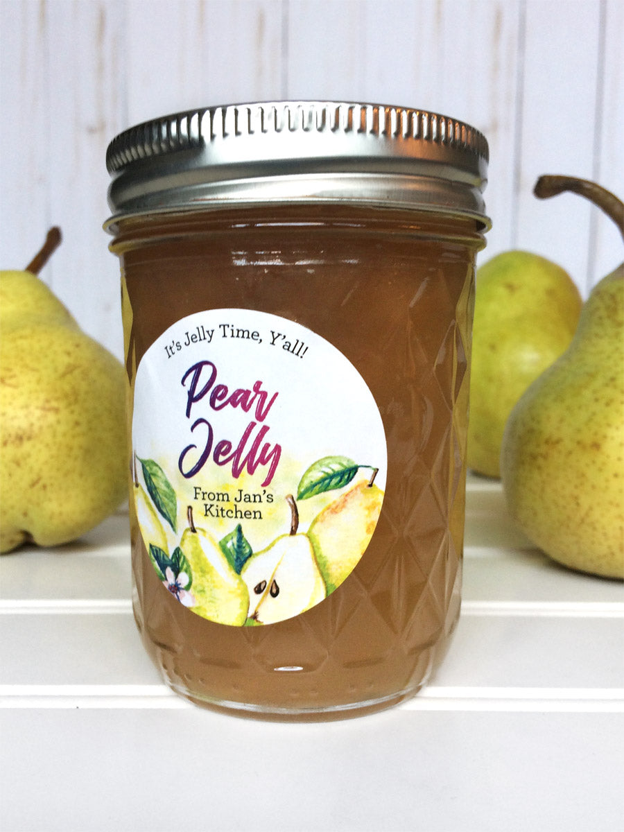 Custom Watercolor Pear Canning Labels for jam, jelly, butter, compote ...