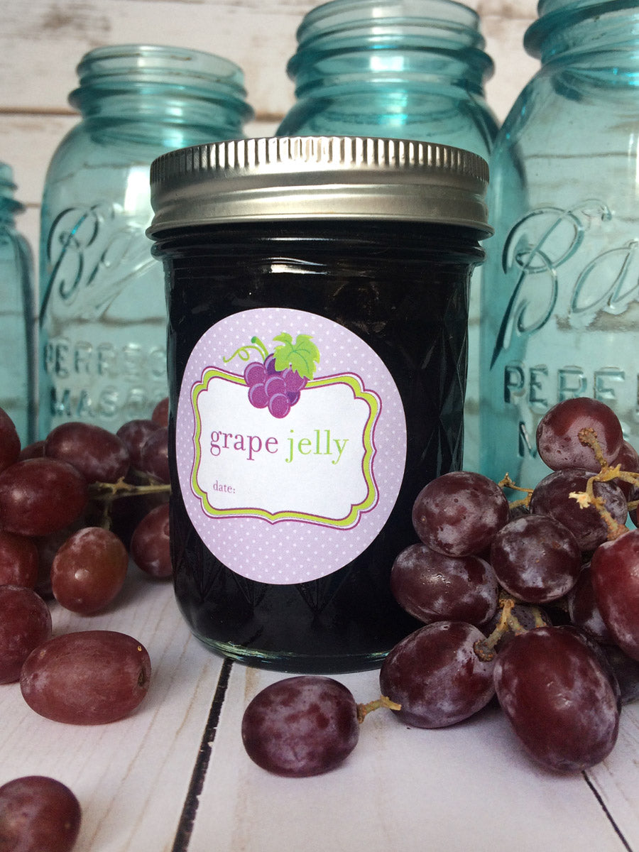 Cute Grape Jelly Jar Labels | CanningCrafts.com