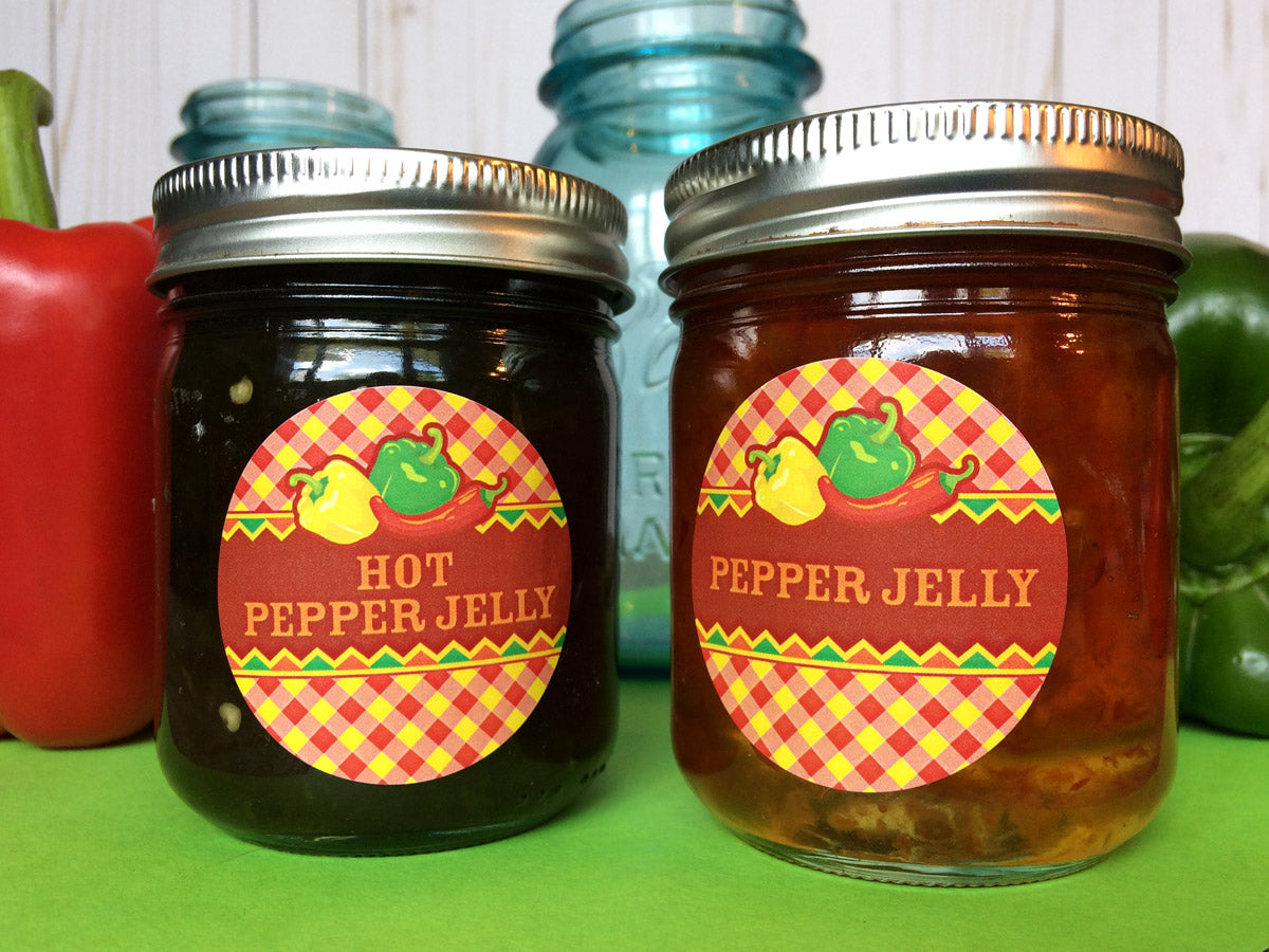 Fiesta Hot Pepper Jelly Canning Labels | CanningCrafts.com