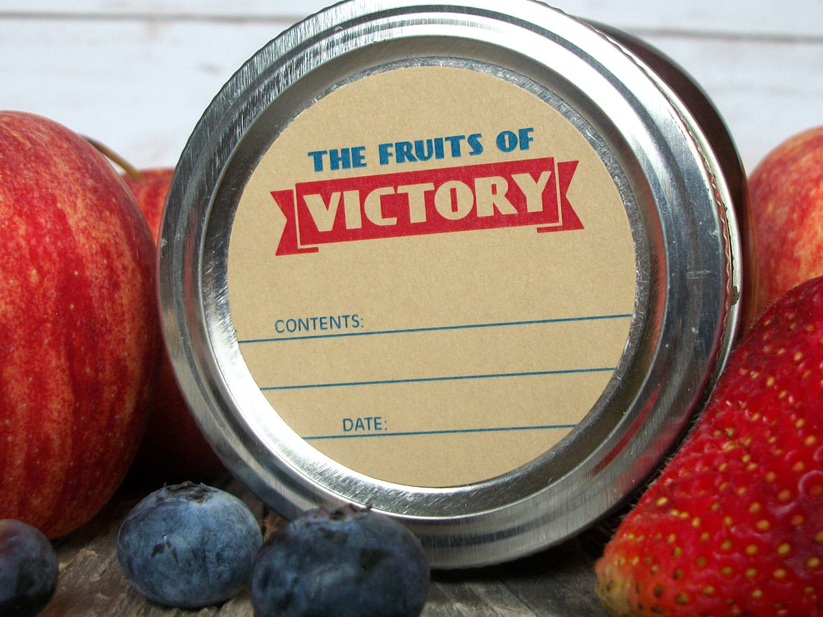 Fruits of victory garden canning labels | CanningCrafts.com