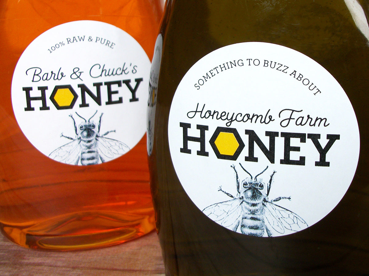 Custom Honeycomb Honey Labels | CanningCrafts.com