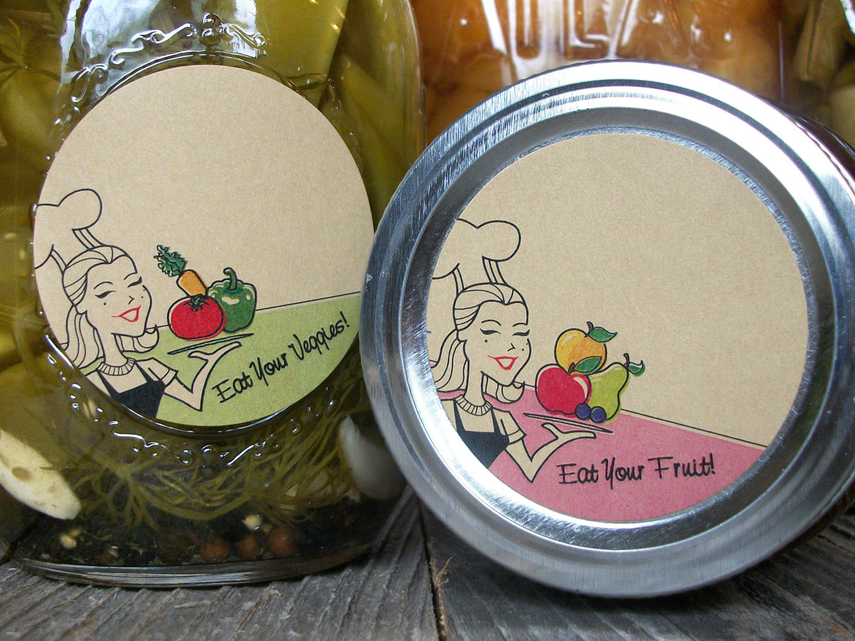 Kraft Canning Jar Labels