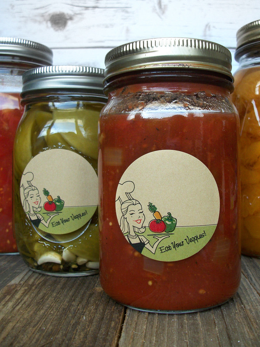 Kraft eat your fruit & vegetables canning labels | CanningCrafts.com