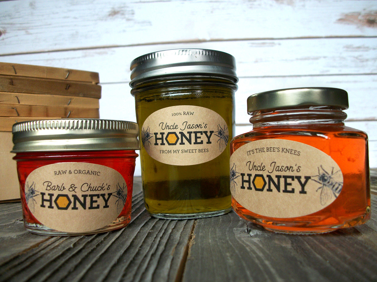 custom oval honey labels | CanningCrafts.com