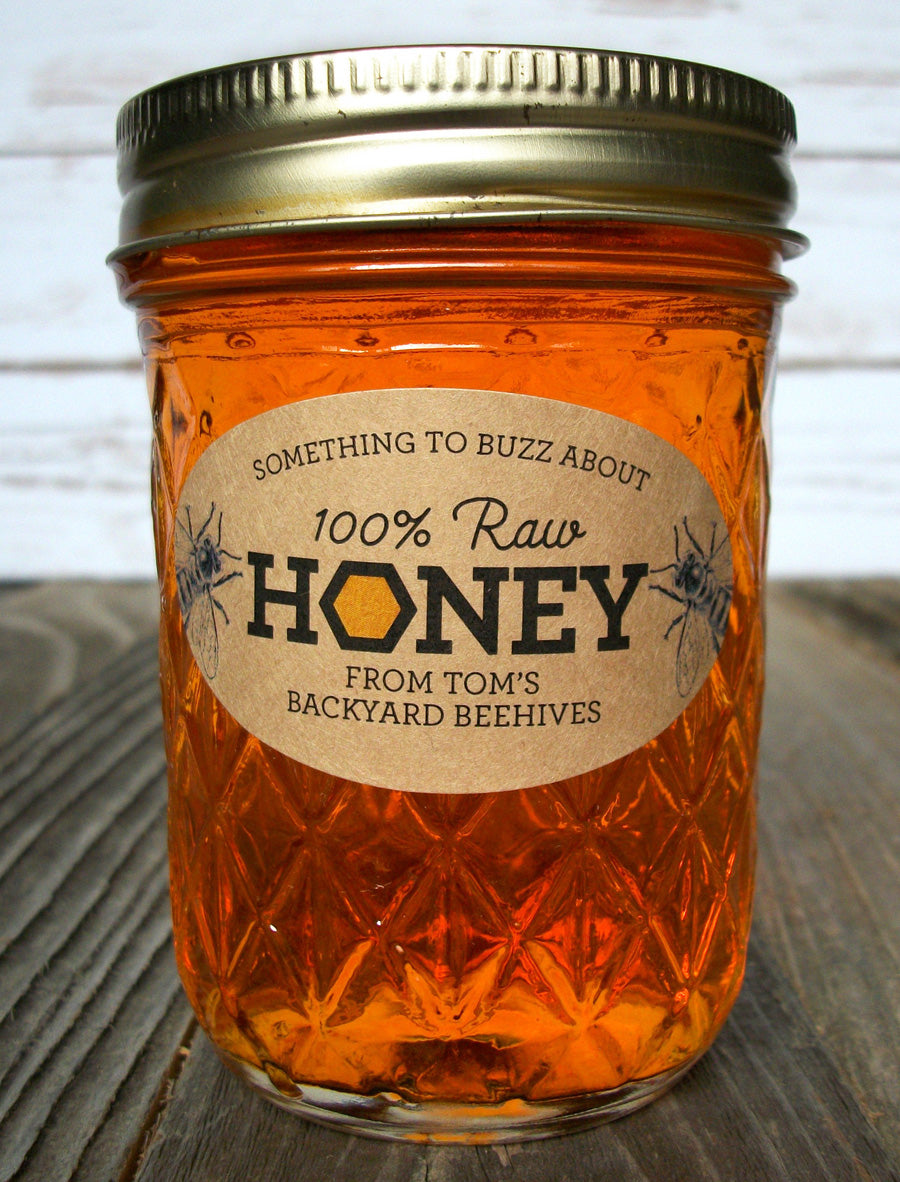 custom oval honey labels | CanningCrafts.com