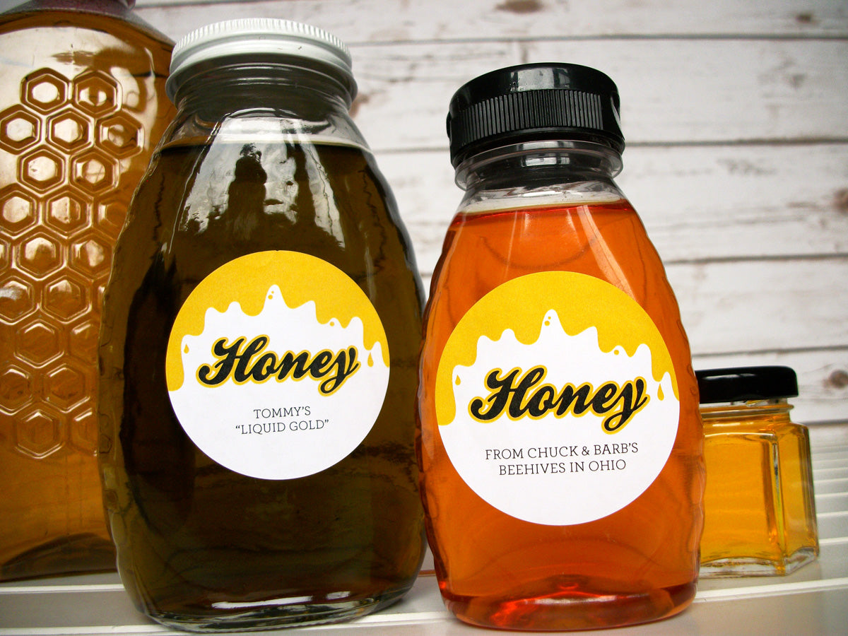 Liquid Gold Custom Honey Bottle Labels | CanningCrafts.com